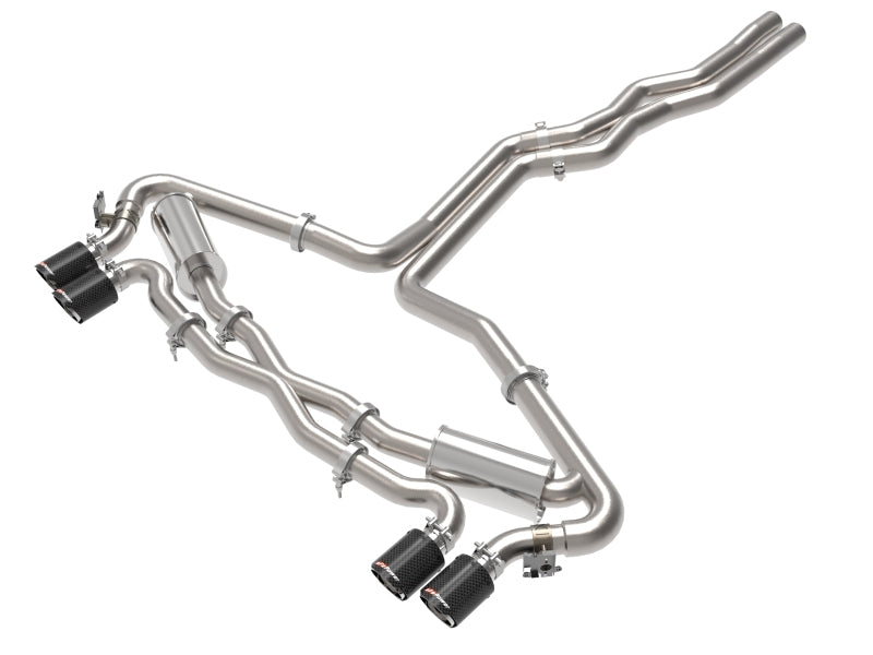 aFe 20-22 Audi RS6 Avant V8 4L (tt) MACH Force-Xp 3in to 2.5in 304 SS Cat-Back Exhaust w/ Carbon Tip - DTX Performance