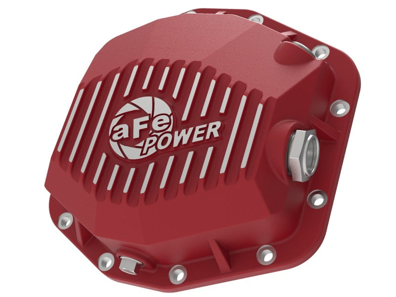 aFe Pro Series Rear Differential Cover Red 2018+ Jeep Wrangler (JL) V6 3.6L (Dana M220) - DTX Performance