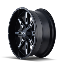 Load image into Gallery viewer, ION Type 184 17x9 / 8x165.1 BP / 18mm Offset / 130.8mm Hub Satin Black/Milled Spokes Wheel - DTX Performance