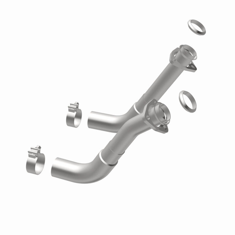 MagnaFlow 66-72 Chevy C10 Pickup V8 2-Piece Front Exhuast Pipe Kit (2in Tubing/Clamps/Inlet Flanges) - DTX Performance