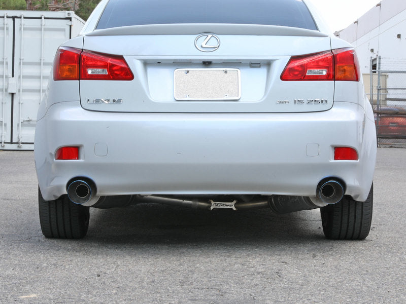 aFe POWER Takeda 06-13 Lexus IS250/IS350 SS Axle-Back Exhaust w/ Blue Flame Tips - DTX Performance