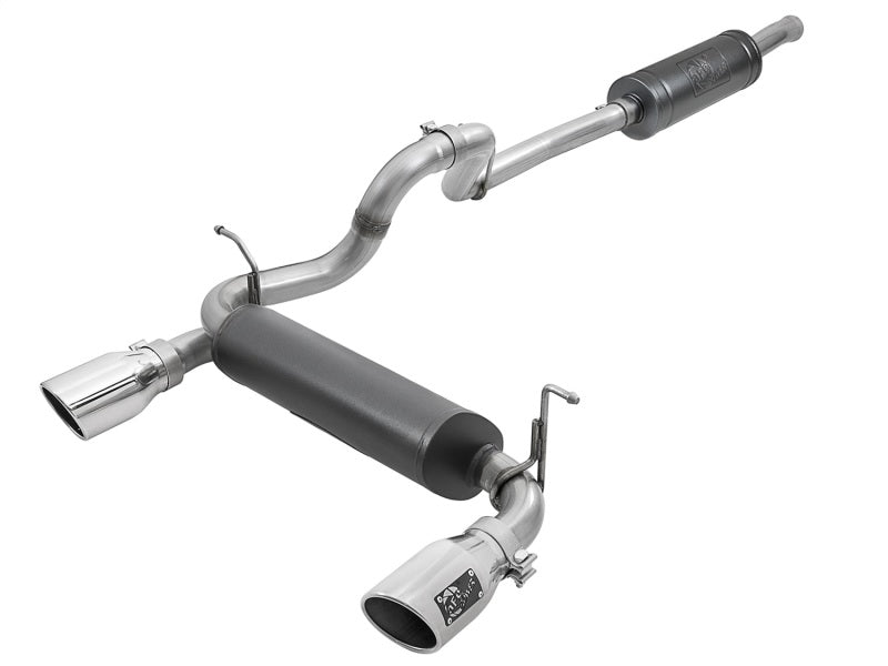 Rebel Series 2.5in 304 SS Cat-Back Exhaust w/ Polished Tips 2018+ Jeep Wrangler (JL) V6 3.6L - DTX Performance