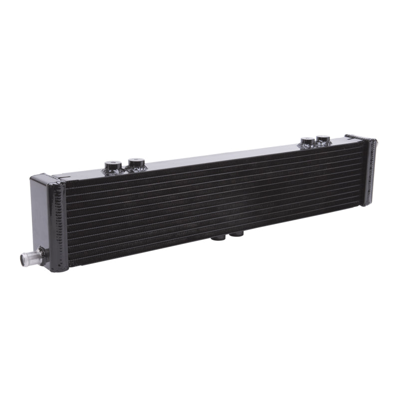 Edelbrock Heat Exchanger Single Pass Dual Row 22 000 Btu/Hr 26 5In W X 5In H X 2 62In D Black - DTX Performance