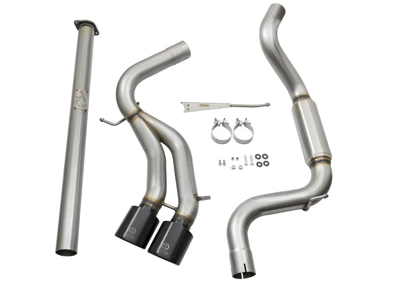 aFe Takeda 3in SS Exhaust Cat-Back 13-16 Ford Focus ST 2.0L Black Tips - DTX Performance