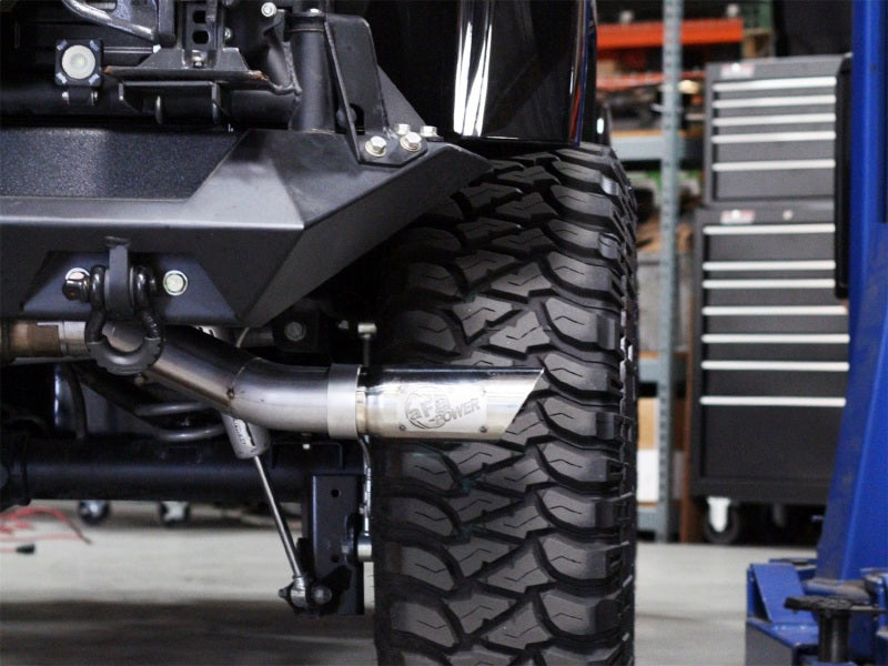 aFe MACHForce XP Exhausts Cat-Back SS-409 EXH CB Jeep Wrangler 4Dr 2012 V6-3.6L - DTX Performance