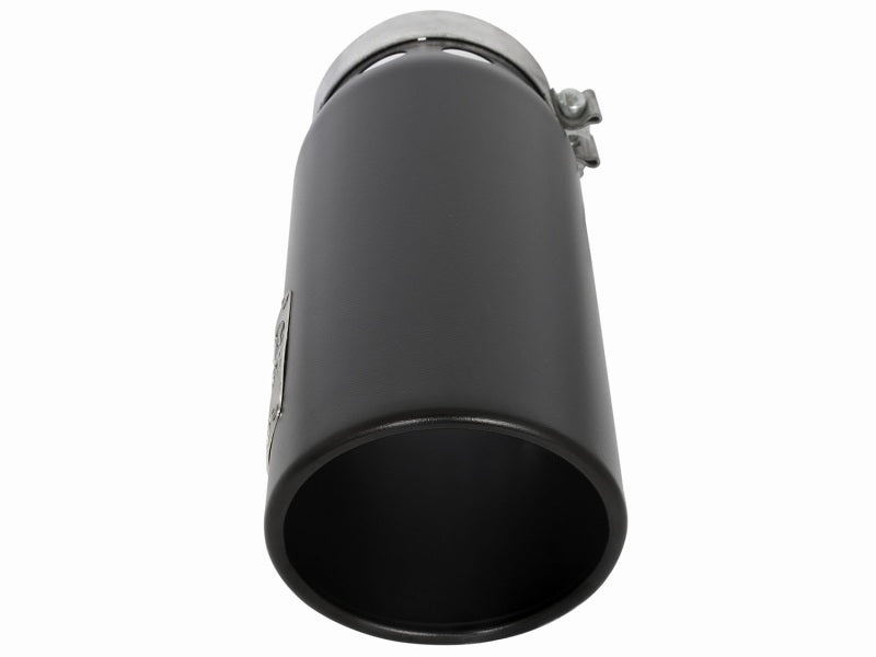 aFe MACHForce XP Cat-Back SS-304 5in Interooled Exhaust Tip 5in In x 6in Outx16inL Bolt-On Right Blk - DTX Performance