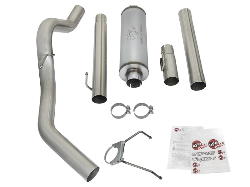 aFe LARGE Bore HD Exhausts Cat-Back SS-409 EXH CB Dodge Diesel Trucks 03-04 L6-5.9L (td) - DTX Performance