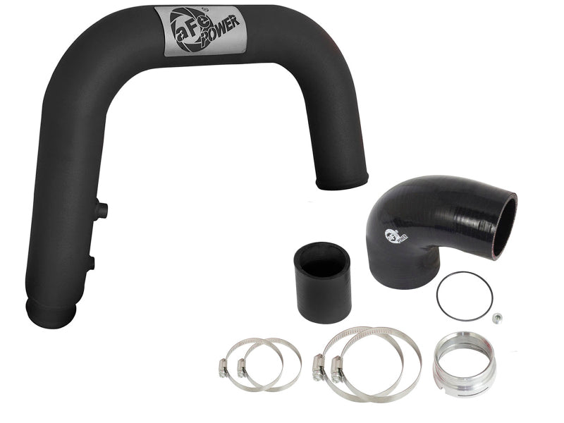 aFe BladeRunner 2.5in Black IC Tube Hot Side w/ Coupling & Clamp Kit 2016 GM Colorado/Canyon 2.8L - DTX Performance