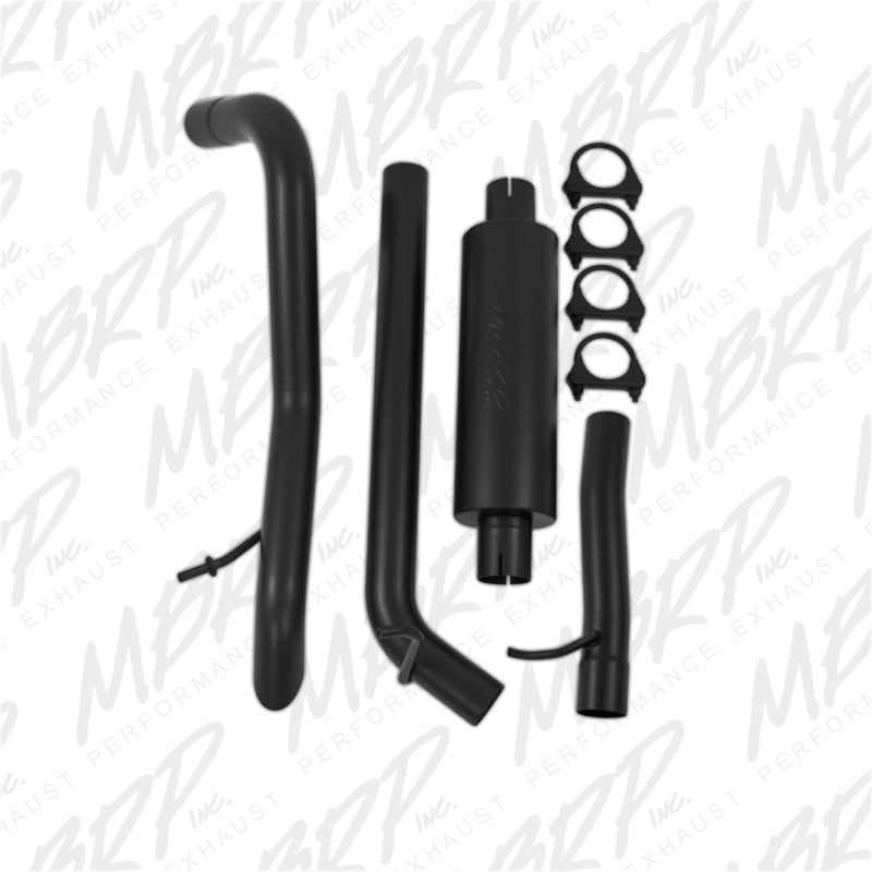 MBRP 2007-2009 Jeep Wrangler (JK) 3.8L V6 4 dr Off-Road Tail Pipe Muffler before Axle - DTX Performance