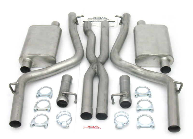 JBA 08-14 Dodge Challenger 5.7L 409SS Dual Rear Exit Cat-Back Exhaust - DTX Performance