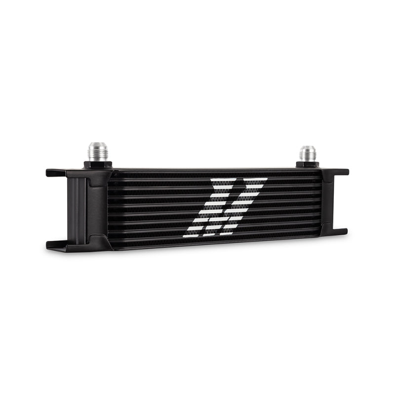 Mishimoto Universal -8AN 10 Row Oil Cooler - Black - DTX Performance