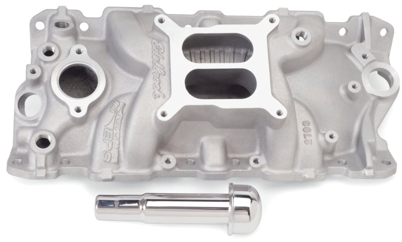 Edelbrock Intake Manifold Performer Eps w/ Oil Fill Tube And Breather for Small-Block Chevy - DTX Performance