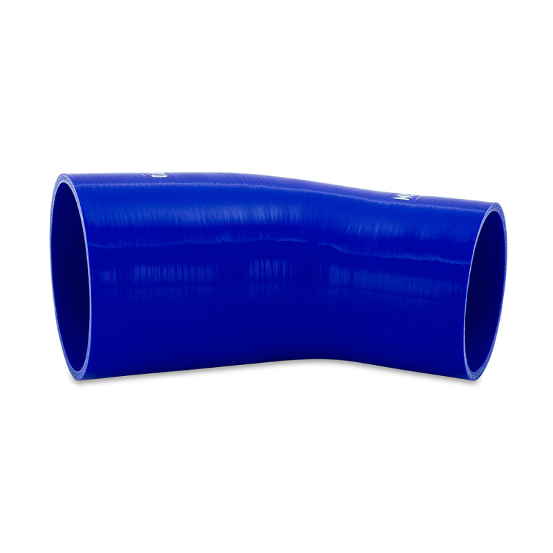 Mishimoto Silicone Reducer Coupler 45 Degree 3in to 3.75in - Blue - DTX Performance