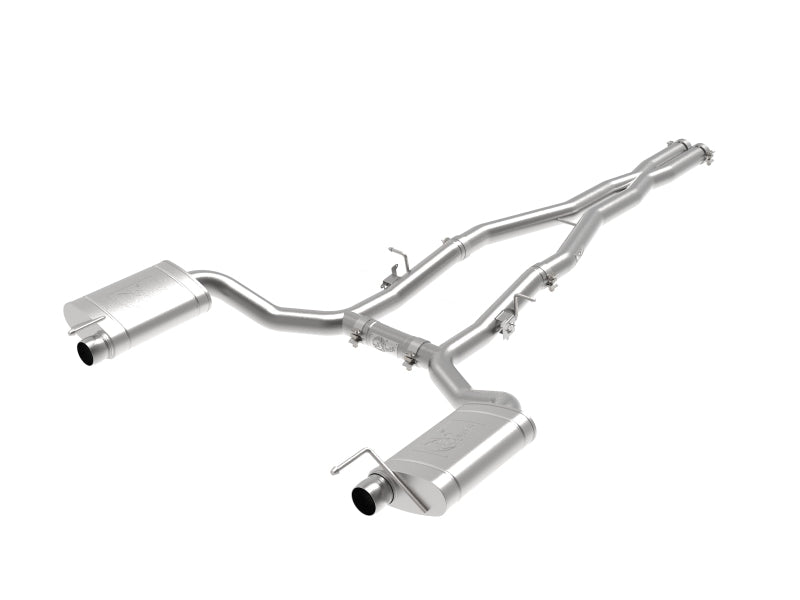 aFe MACH Force-Xp 3in 304 SS Cat-Back Exhaust 15-20 Dodge Charger Hellcat V8-6.2L (sc) / 392 V8-6.4L - DTX Performance