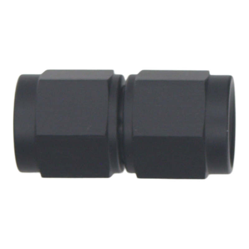 DeatschWerks 6AN Flare Female Swivel to 6AN Flare Female Swivel - Anodized Matte Black - DTX Performance