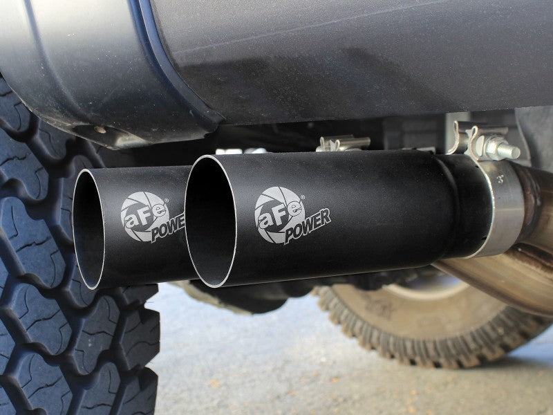 aFe Rebel Exhausts 3in SS Cat-Back 09-14 Ford F-150 4.6/5.0/5.4L w/ Black Tips - DTX Performance