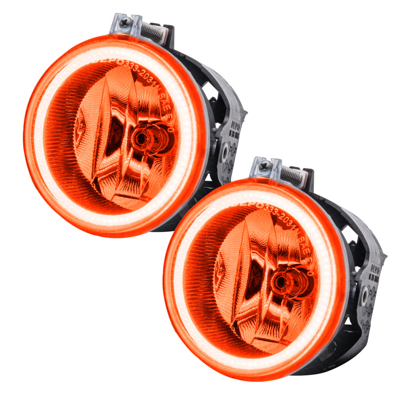 Oracle Lighting 11-16 Jeep Patriot Pre-Assembled LED Halo Fog Lights -Amber - DTX Performance