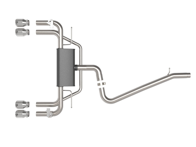 aFe MACHForce XP 3in-2.5in 304SS Exhaust Cat-Back 15-20 Audi S3 L4-2.0L (t) - Polished Tips - DTX Performance