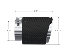 Load image into Gallery viewer, MBRP Universal Carbon Fiber Dual Wall Tip 4.5in OD/3in Inlet/6.13in L - DTX Performance