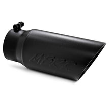 Load image into Gallery viewer, MBRP Universal Tip 5 O.D. Dual Wall Angled 4 inlet 12 length - Black Finish - DTX Performance