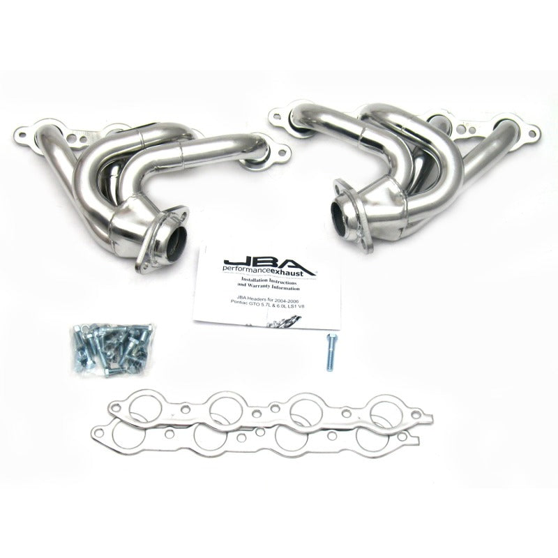 JBA 04-06 Pontiac GTO 5.7/6.0L LS 1-5/8in Primary Silver Ctd Cat4Ward Header - DTX Performance