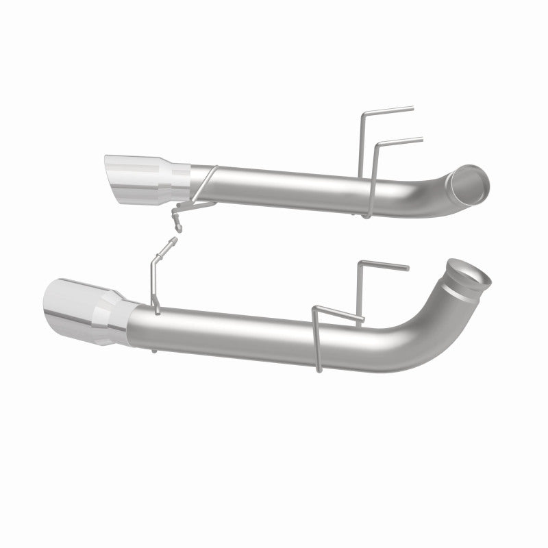 MagnaFlow 13 Ford Mustang Dual Split Rear Exit Stainless Axle-Back Cat Back Exhaust (Competition) - DTX Performance