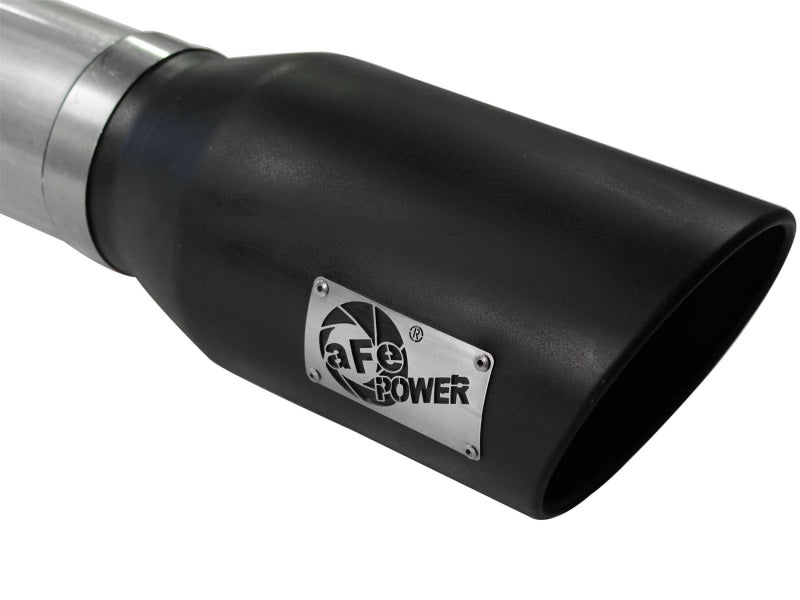 aFe MACHForce XP 5in DPF-Back Stainless Steel Exhaust , Blk,Ford Diesel Trucks 11-14 V8-6.7L td - DTX Performance