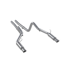 Load image into Gallery viewer, MBRP 05-09 Ford Mustang GT 4.6L Dual Split Rear Race Version AL/ 3in Cat Back Exhaust System - DTX Performance