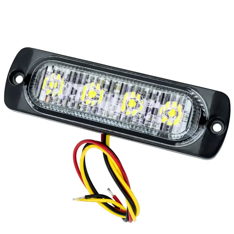 Oracle 6 LED Dual Color Slim Strobe - Amber/White - DTX Performance