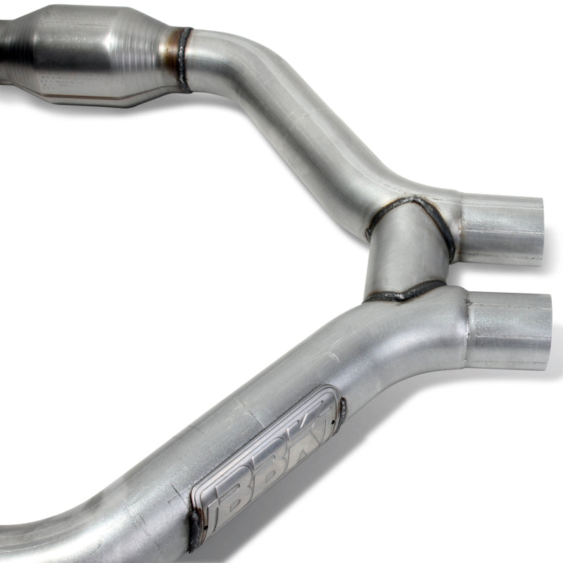 BBK 2015-16 Mustang V6 Short Mid H Pipe With Converters (To Be Used With 1642 Series Headers) - DTX Performance