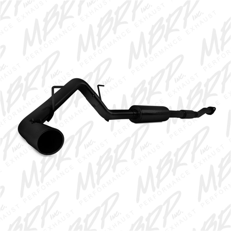 MBRP 11-14 Ford F150 3in Cat Back Single Side Exit Black Coated Exhaust System - DTX Performance