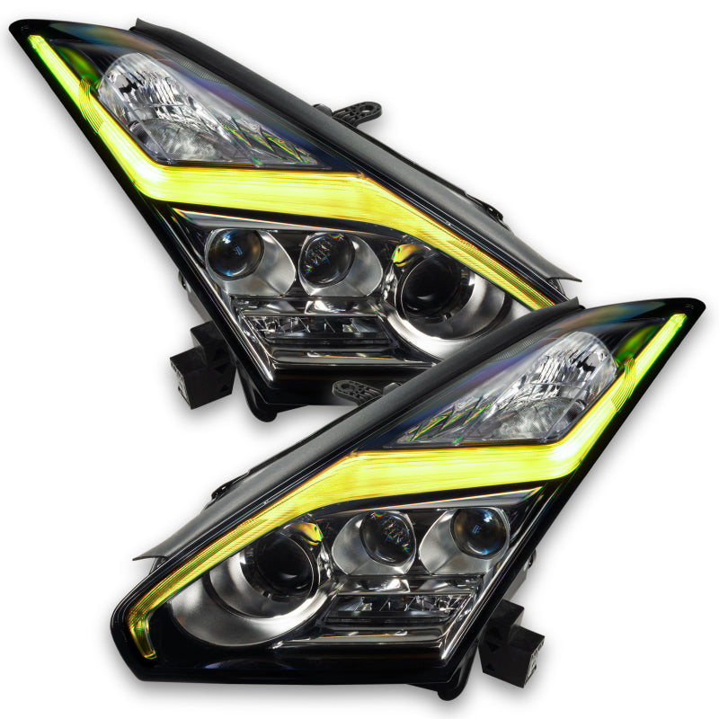 Oracle 15-21 Nissan GT-R RGB+W (Lightning Bolt) Headlight DRL Upgrade Kit - ColorSHIFT - DTX Performance