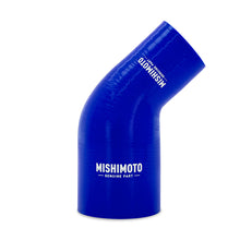 Load image into Gallery viewer, Mishimoto Silicone Reducer Coupler 45 Degree 2in to 3in - Blue - DTX Performance