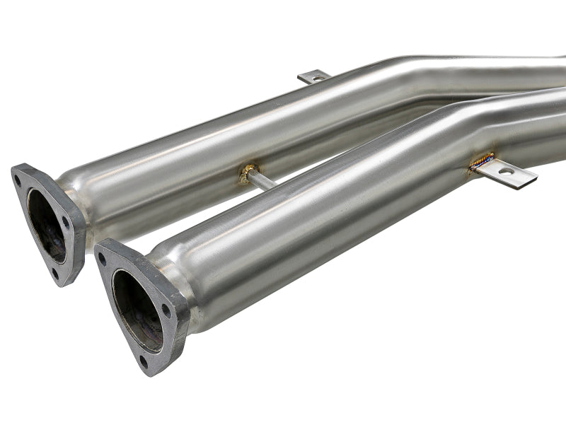 aFe MACH ForceXP 2.5 IN 304 Stainless Steel Cat-Back Exhaust System w/ Black Tips 01-06 BMW M3 (E46) - DTX Performance