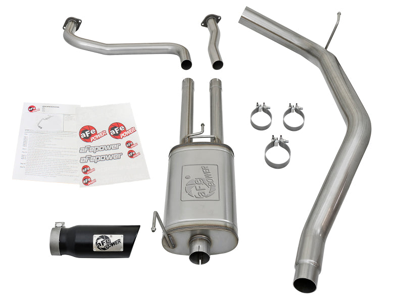 aFe MACHForce XP 2.5in Cat-Back Exhaust System w/ Black Tip Nissan Frontier 17-19 V8-5.6L - DTX Performance