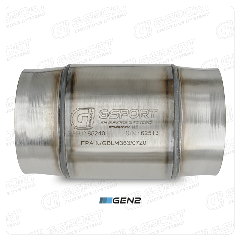 GESI G-Sport 400 CPSI GEN 2 EPA Compliant 4in Inlet/Out Catalytic Converter-4.5in x 4in 500-850HP - DTX Performance