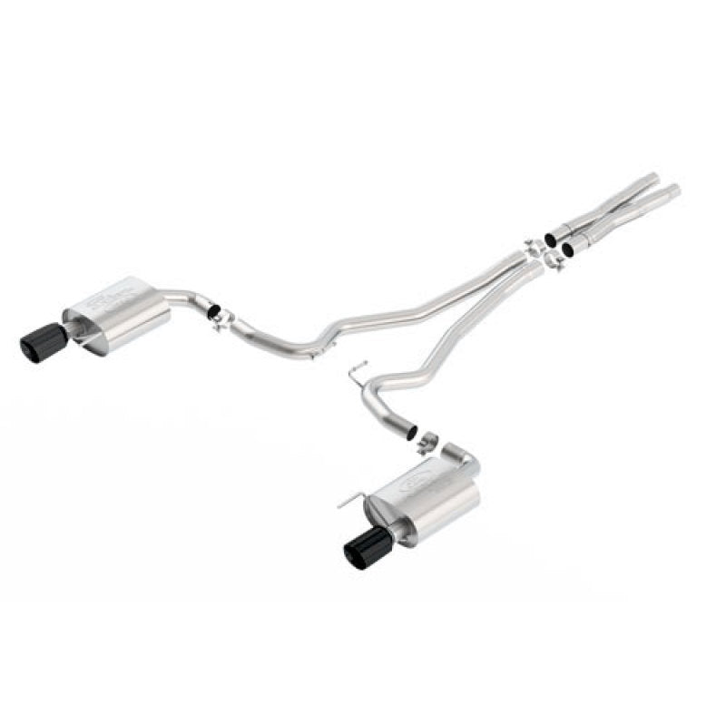 Ford Racing 2015 Mustang 5.0L Sport Cat-Back Exhaust System Black Chrome - DTX Performance