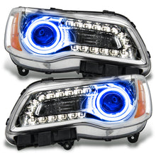 Load image into Gallery viewer, Oracle 11-14 Chrysler 300C NON HID LED Halo Headlights Chrome Housing - Blue - DTX Performance