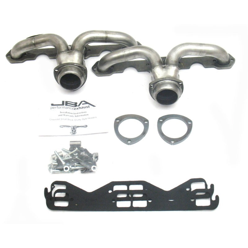 JBA 57-74 Chevrolet Corvette 265-400 SBC 1-5/8in Primary Raw 409 Tight Tuck Header - DTX Performance