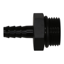 Load image into Gallery viewer, DeatschWerks 10AN ORB Male to 5/16in Male Triple Barb Fitting (Incl O-Ring) - Anodized Matte Black - DTX Performance