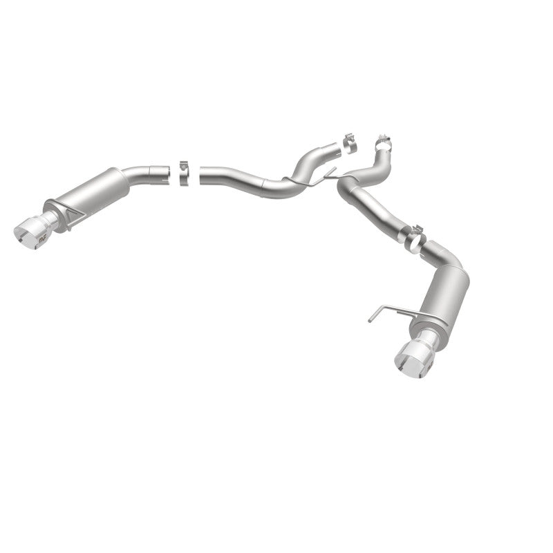 MagnaFlow Axle Back, SS, 3in, Competition, Dual Split Polished 4.5in Tip 2015 Ford Mustang GT V8 5.0 - DTX Performance