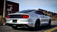 Load image into Gallery viewer, Corsa 2018+ Ford Mustang GT Fastback 5.0L 3in Cat-Back System Dual Rear Exit w/ 4in Gunmetal Tips - DTX Performance