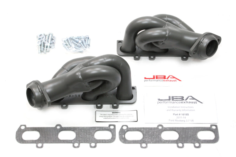 JBA 11-17 Ford Mustang 3.7L V6 1-5/8in Primary Ti Ctd Cat4Ward Header - DTX Performance