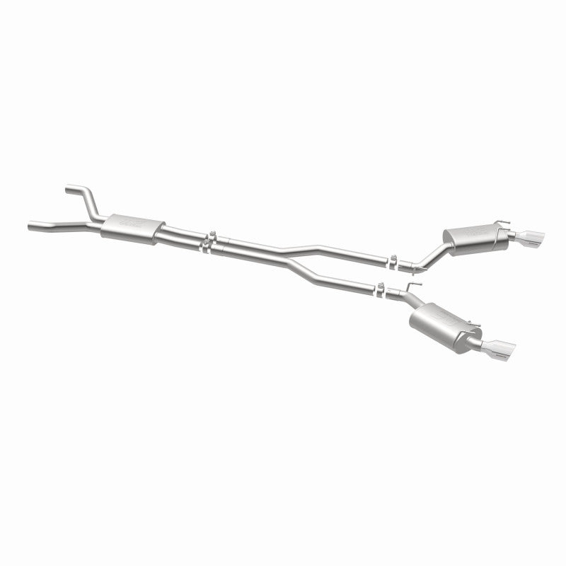 MagnaFlow Cat-Back Stainless Dual Split Rear Exit 4in Polished Tips 11-15 Chevy Camaro 3.6L V6 - DTX Performance