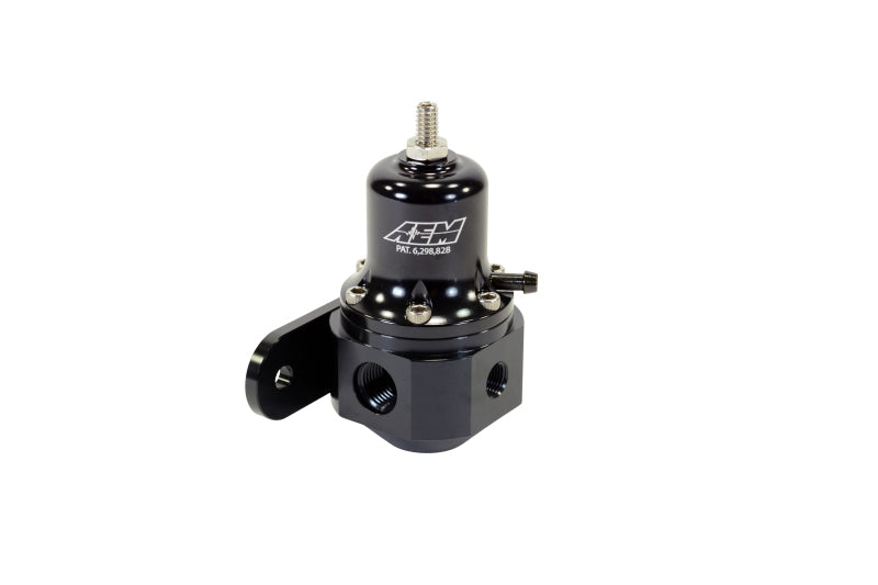 AEM High Capacity Universal Black Adjustable Fuel Pressure Regulator - DTX Performance