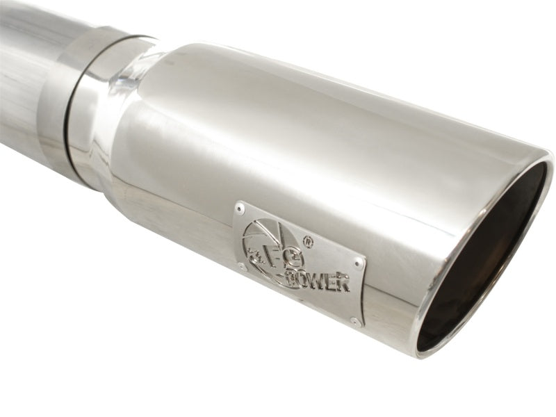 aFe MACHForce XP Exhaust 5in DPF-Polished, GM Diesel Trucks 07.5-10 V8-6.6L 9(td) LMM - DTX Performance