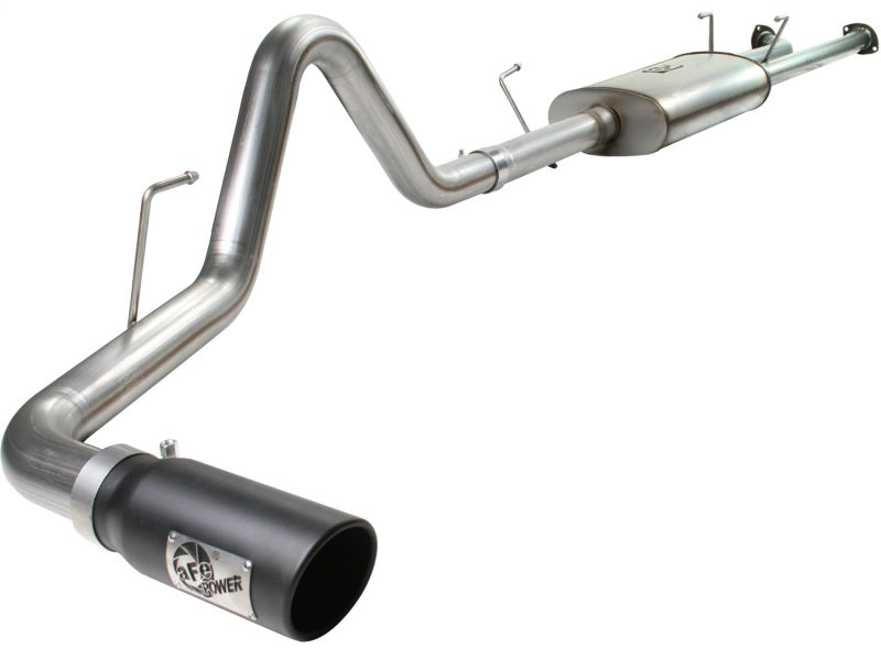 aFe MACHForce XP Exhaust Cat-Back SS-409 07-09 Toyota Tundra V8-5.7L w/ Black Tip - DTX Performance