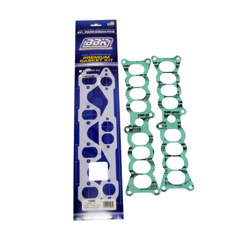 BBK 86-95 Mustang 5.0 Upper To Lower EFI Intake EFI Manifold Gasket Set Factory Ford - DTX Performance