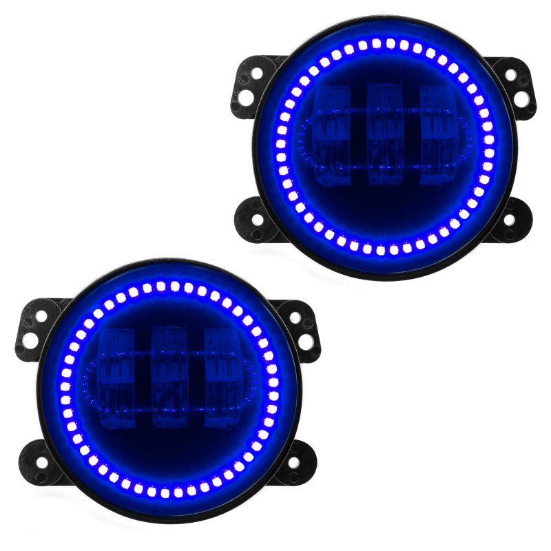 Oracle High Powered LED Fog Lights - Blue - DTX Performance