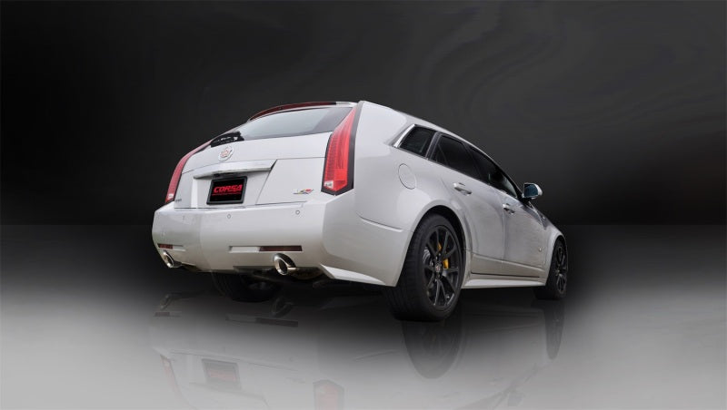 Corsa 11-13 Cadillac CTS Wagon V 6.2L V8 Polished Sport Axle-Back Exhaust - DTX Performance